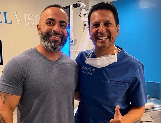 Dr. Goel and patient